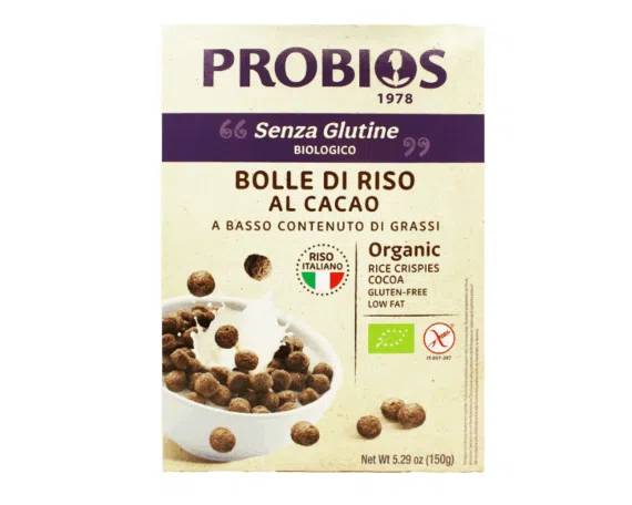 Gluteenivabad mahe riisikrõpsud kakaoga Probios, 150 g - Image 1
