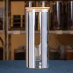 Bambuskaanega klaasanum lahtiste toodete jaoks (10 × 25 cm, umbes 1,6 L)