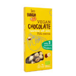 Безглютеновый темный молочный шоколад с 71% фундука и финиками Super Fudgio, 100 г.