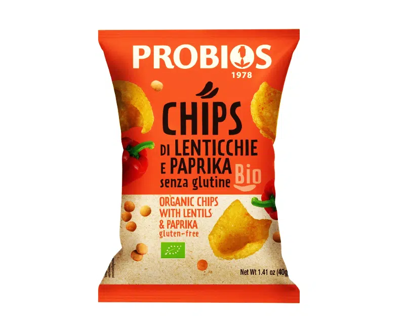 Mahe_laatsekropsud_paprikaga_Probios_40g Mahe läätsekrõpsud paprikaga Probios, 40 g - Image 1